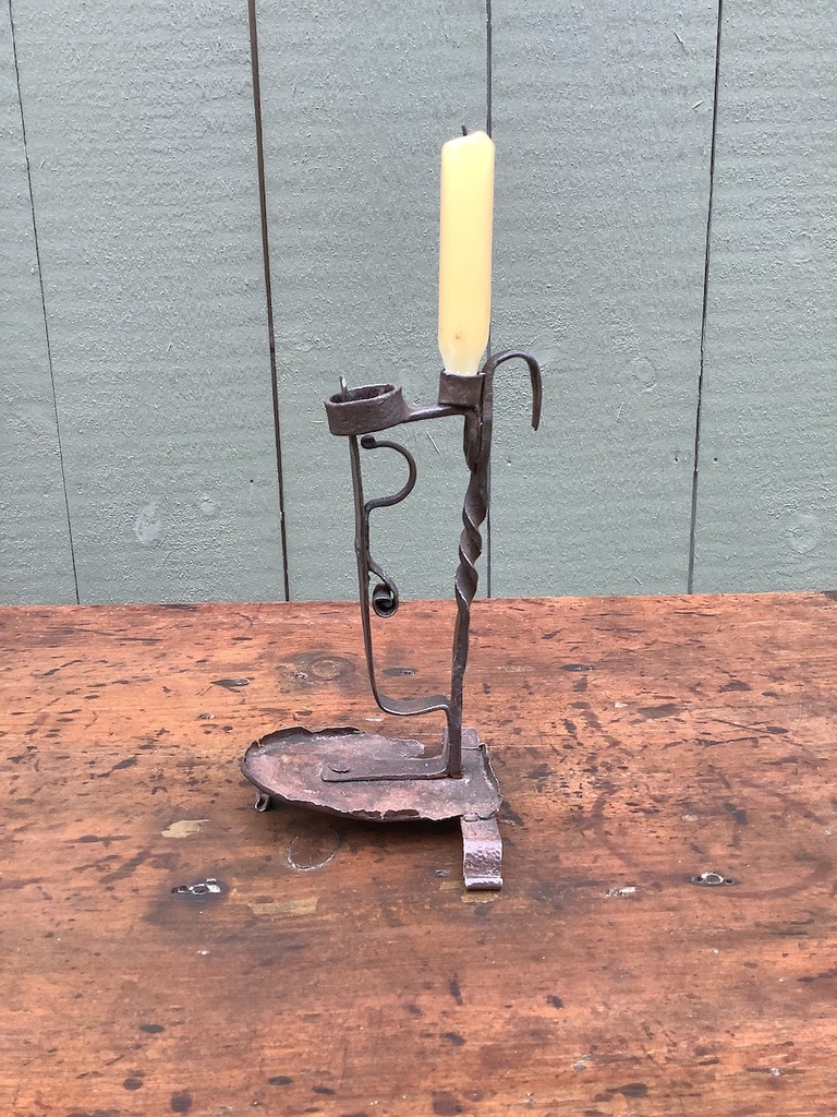 ALPINE CANDLE HOLDER -EARLY TO MID 19TH CENTURY